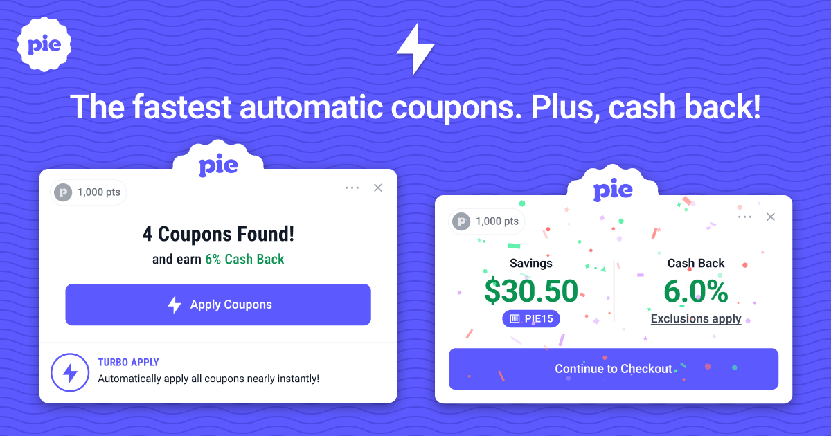 Pie shopping the fastest way to save money shopping online